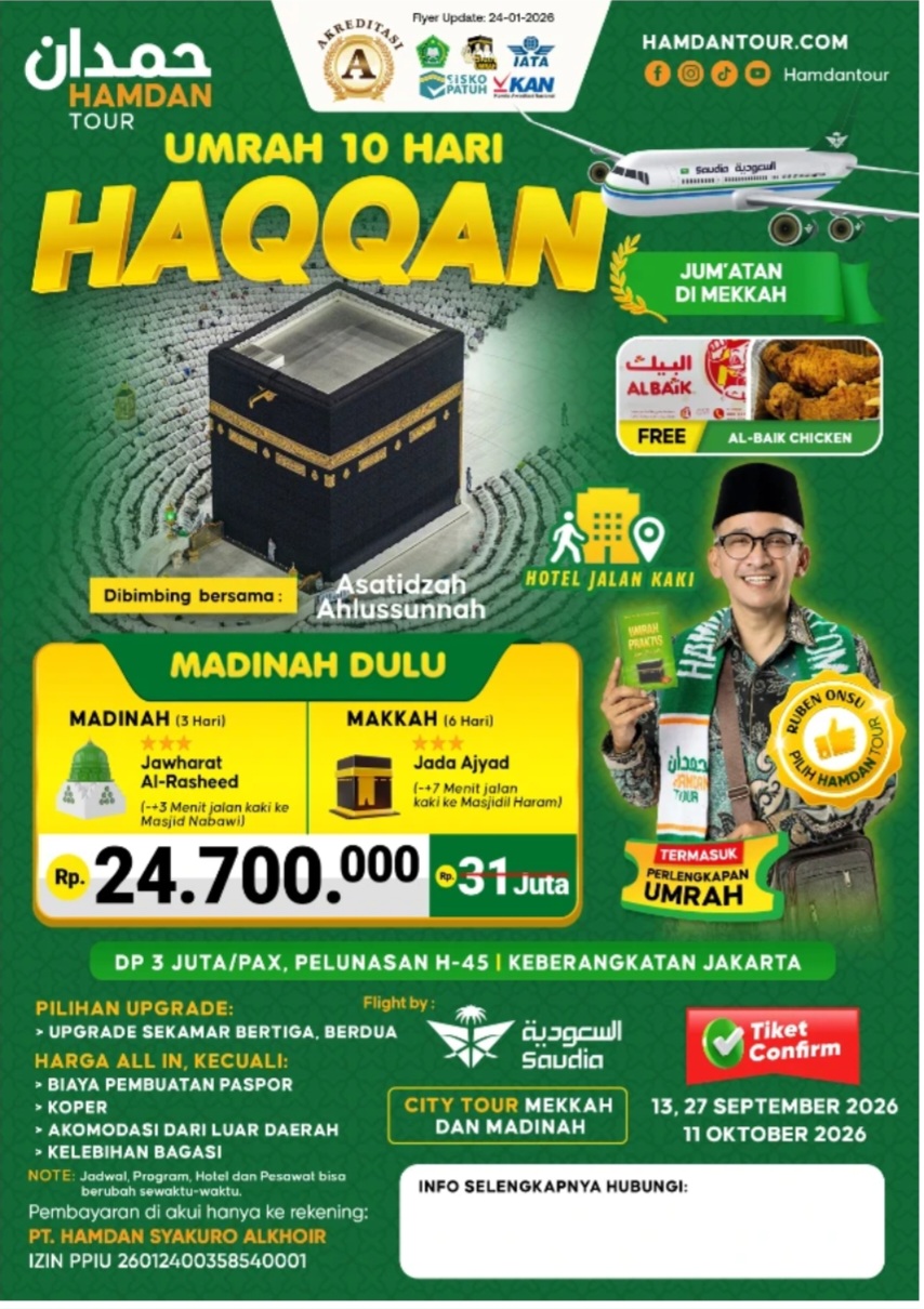 Umroh 10 Hari HAQQAN